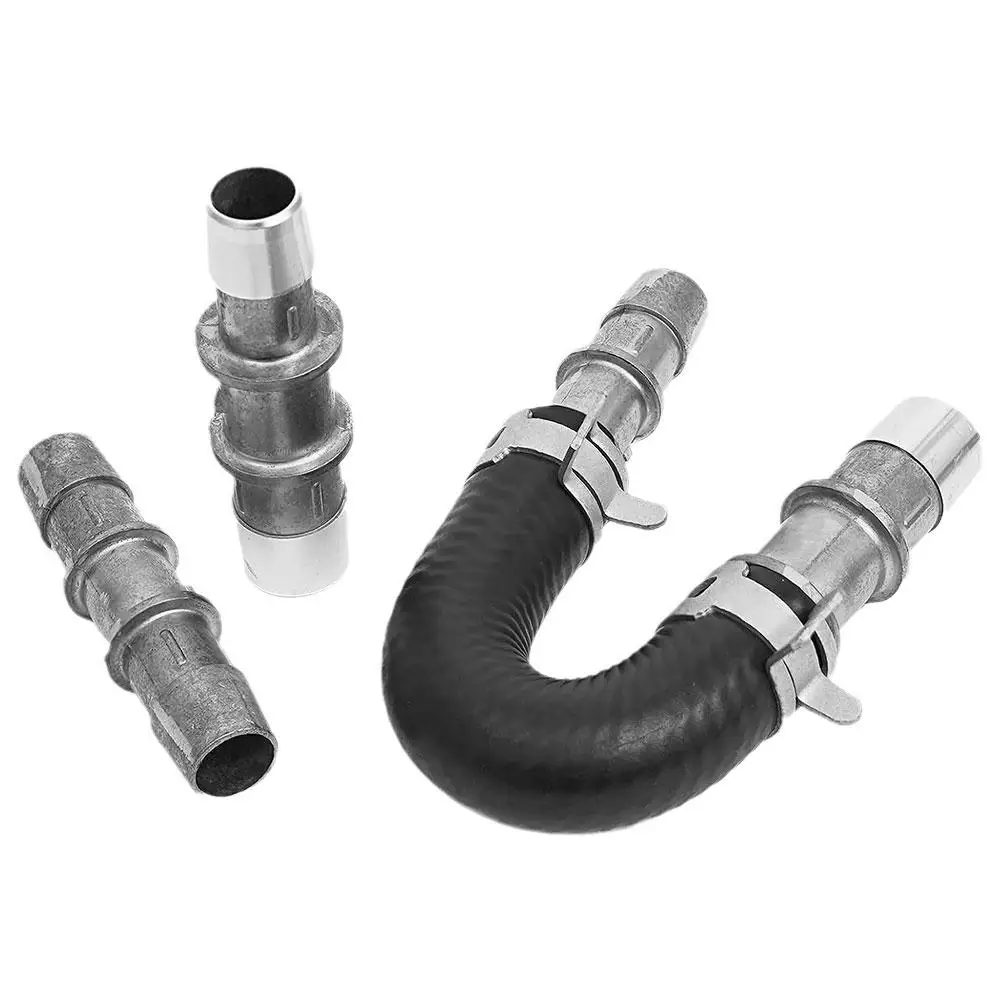 Upgrade Aluminum Engine Heater Core Bypass Hose Kit Fittings Automotive with Accessories Fit Alloy Hose U-Tube 626- I9B2
