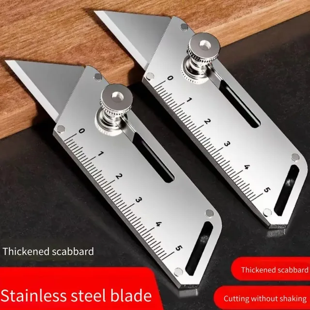 Heavy Duty Stainless Steel Utility Knife Built-in Bottle Opener SK5 Blade DIY Professional Industrial Craft Cutter 1