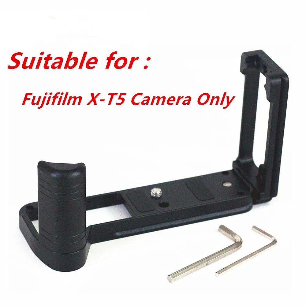 Fujifilm X-T5 디지털 카메라용 삼각대 브래킷, 연장 조절식 수직 퀵 릴리스 L 플레이트 홀더, 핸드 그립, XT5