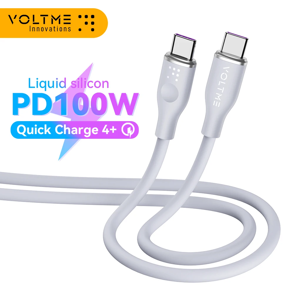 

VOLTME 100W USB C To USB Type C Cable PD Fast Charging Charger Cord USBC Type-C Cable Quick Charge 4.0 For Macbook iPad Xiaomi