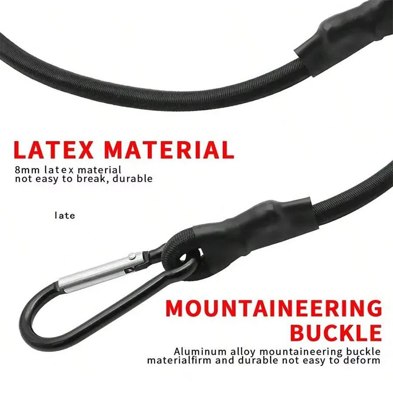 5 Types of Stretch Elastic Ropes Kayak Tying Ropes Roof Luggage Fixing Ropes Camping and Hiking Accessories
