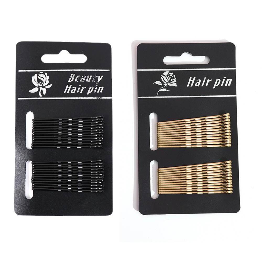 24pcs/Set Black Bobby Pins Multi-Function Non Slip Metal Safe Hair Clips For Women Girl Kids All Hair Types