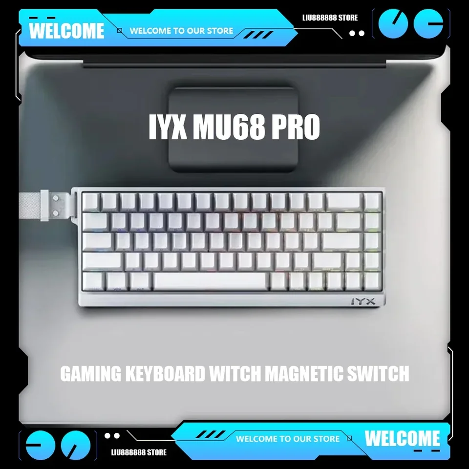 IYX MU68 Pro Mechanical Keyboard Magnetic Switch 8k RT0.04 RGB