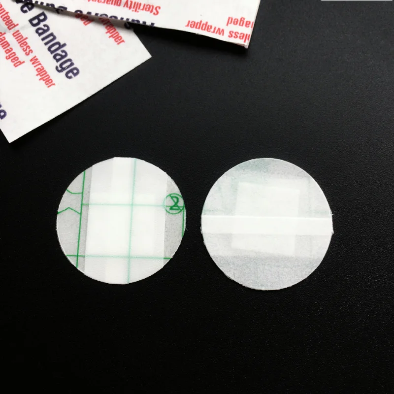 50pcs/set Round Band Aid Wound Plasters Skin Patch Transparent Non-transparent Adhesive Bandages Patch Skin Dressing Woundplast 2