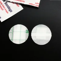 50pcs/set Round Band Aid Wound Plasters Skin Patch Transparent Non-transparent Adhesive Bandages Patch Skin Dressing Woundplast 2
