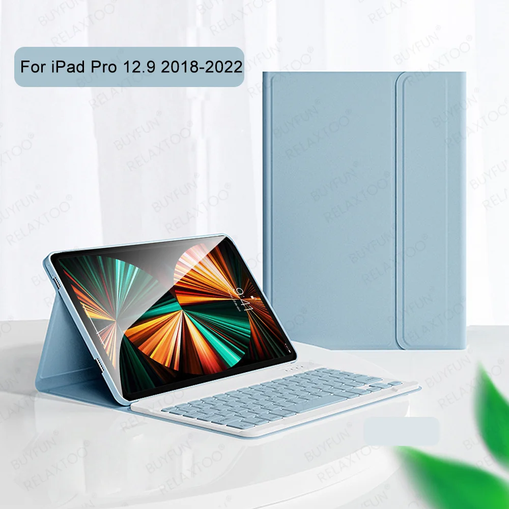 

Smart Magnetic Keyboard Case For iPad Pro 3rd 4th 5th 6th Generation 12.9 inch Pen Slot Cover iPadPro 12.9 2018 2020 2021 2022