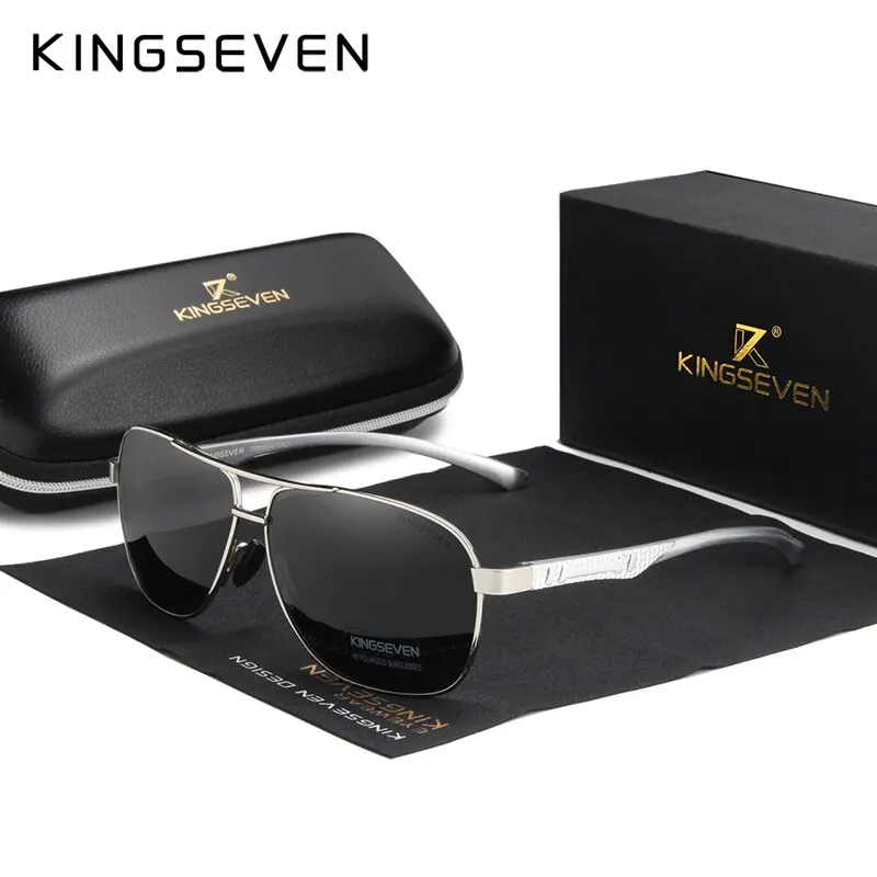 KINGSEVEN 2024 Polarized Aluminum Sunglasses with UV400 Protection - Fashionable Unisex Eyewear