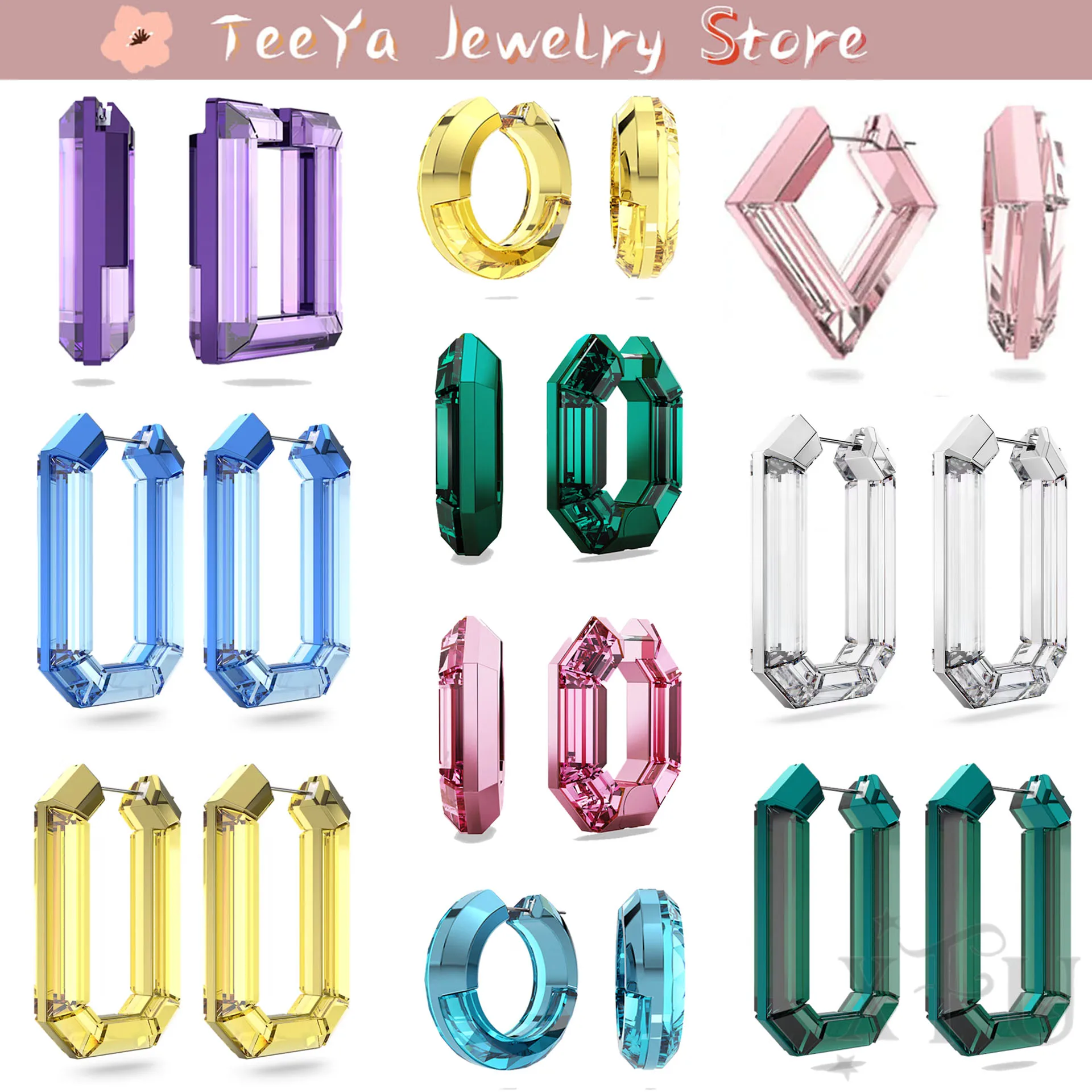 

Женские серьги из нержавеющей стали с австрийским кристаллом XFU