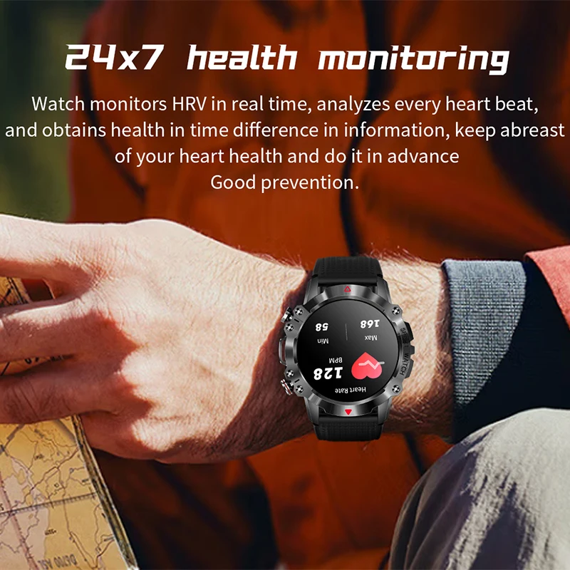 SACOSDING ο  Ʈ ġ ߿   ȭ ð 1.39 ġ ȭ 450mAh IP68  Smartwatch