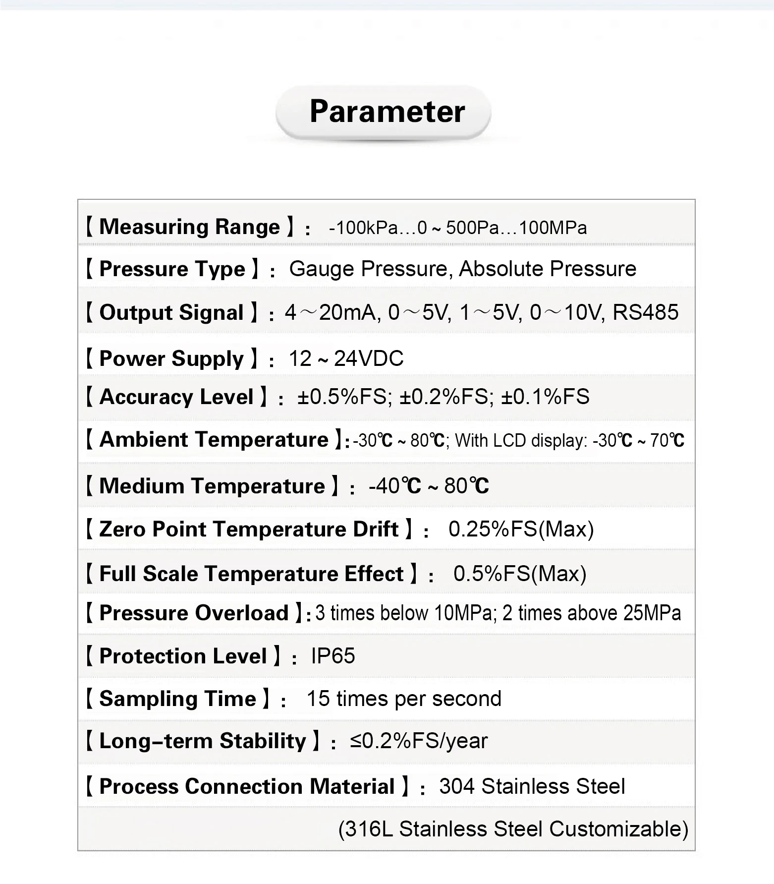 PCM400KF Sanitary Digital Pressure Transmitter Liquid Level Sensor Tri Clamp 12V