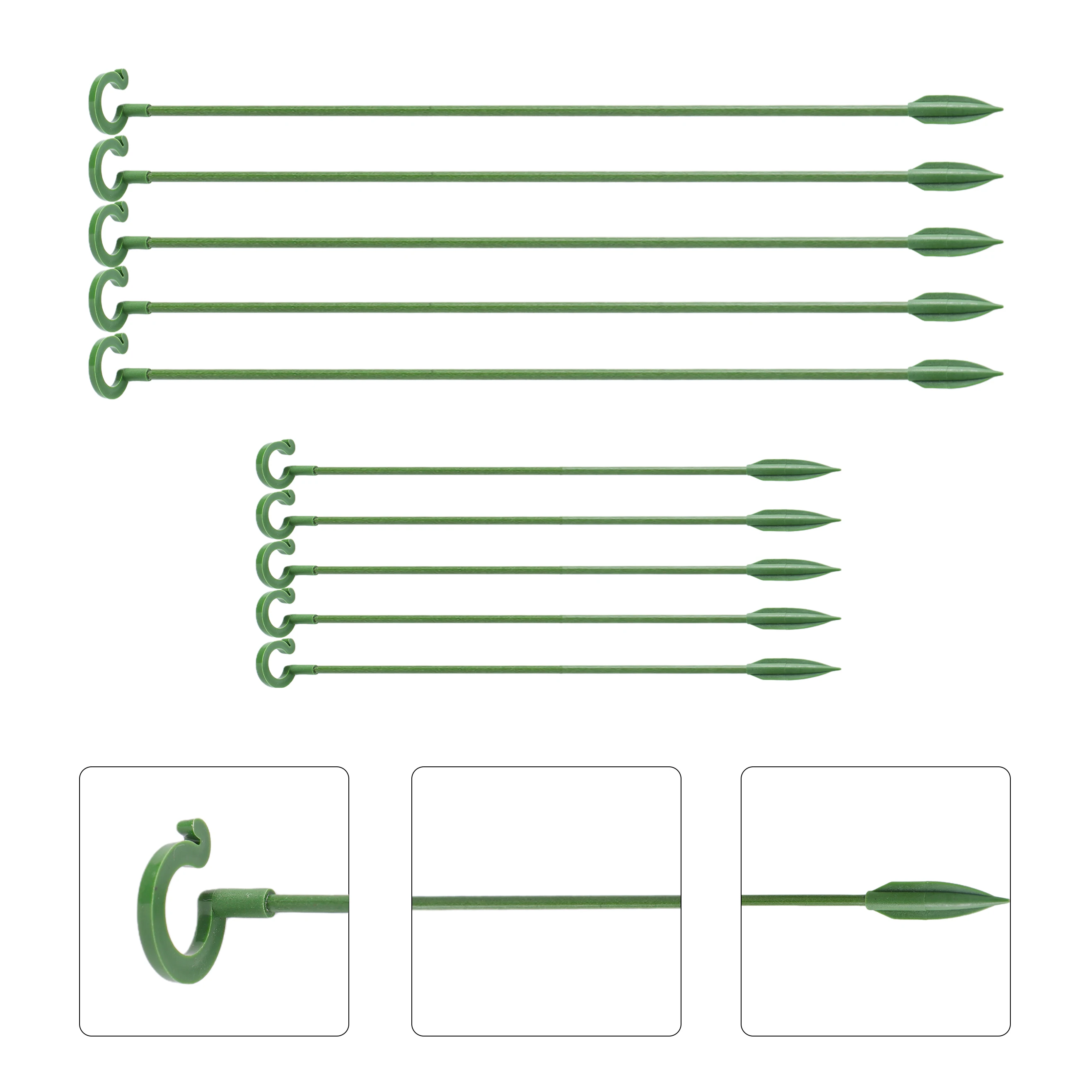 5pcs Plant Bonsai Climbing Support Garden Bonsai Support Stakes Stand Stakes Single Stem Shrub Stand Fixed Pole