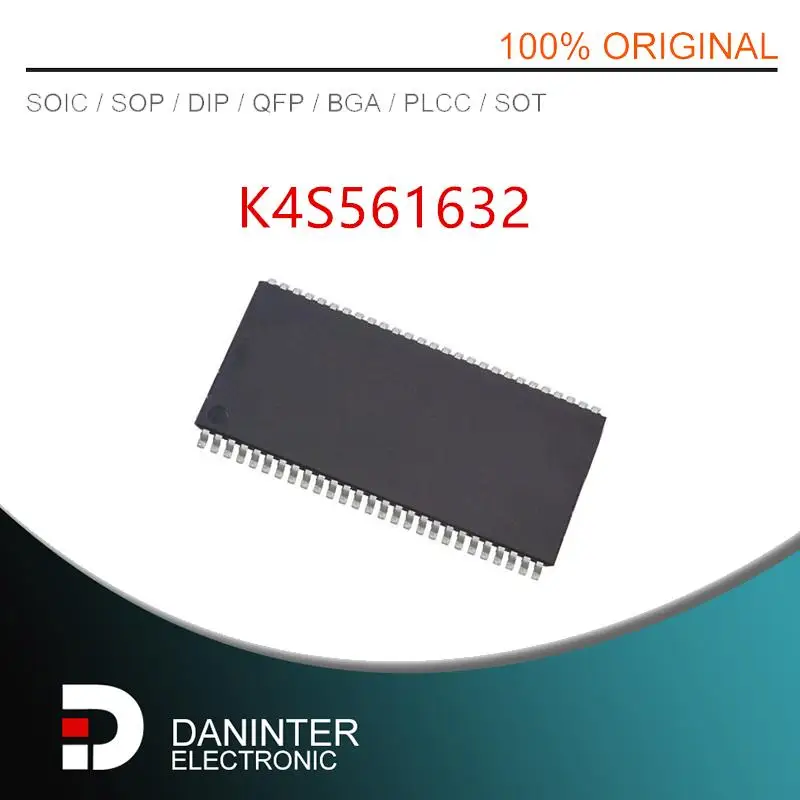 

K4S561632 K4S561632E K4S561632E-TC75 TSOP54 5PCS/LOT