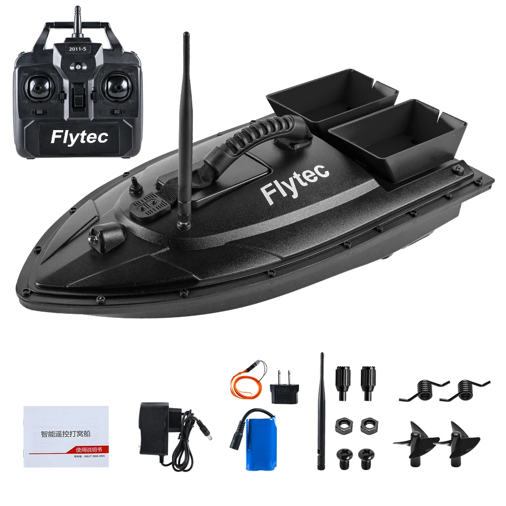 NewFlytecFishingBaitBoat500mRemoteControlBaitBoatDualMotorFishFinder1.5KGLoadingwithLEDLightforFishing-AliExpress18