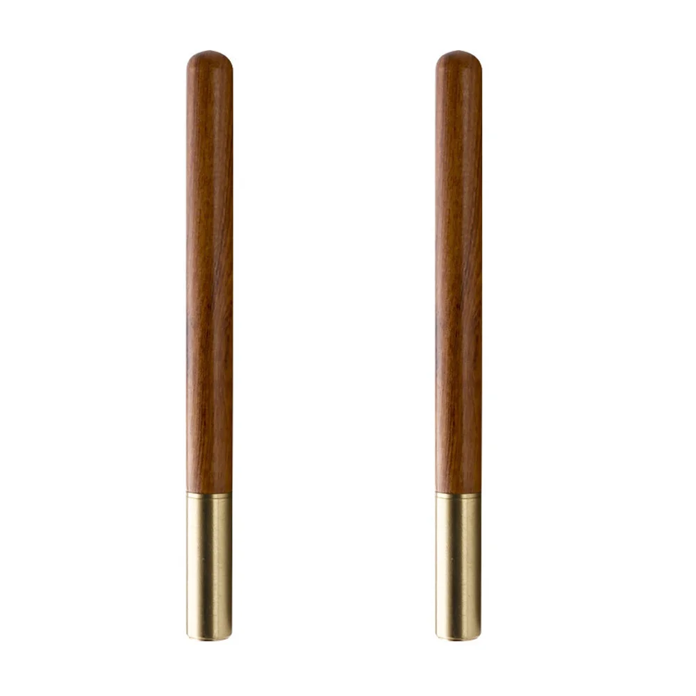 

2 Pcs Men Gifts Rosewood Signature Pen Portable Writing Replaceable Multifunction Business Multi-function Gel Office