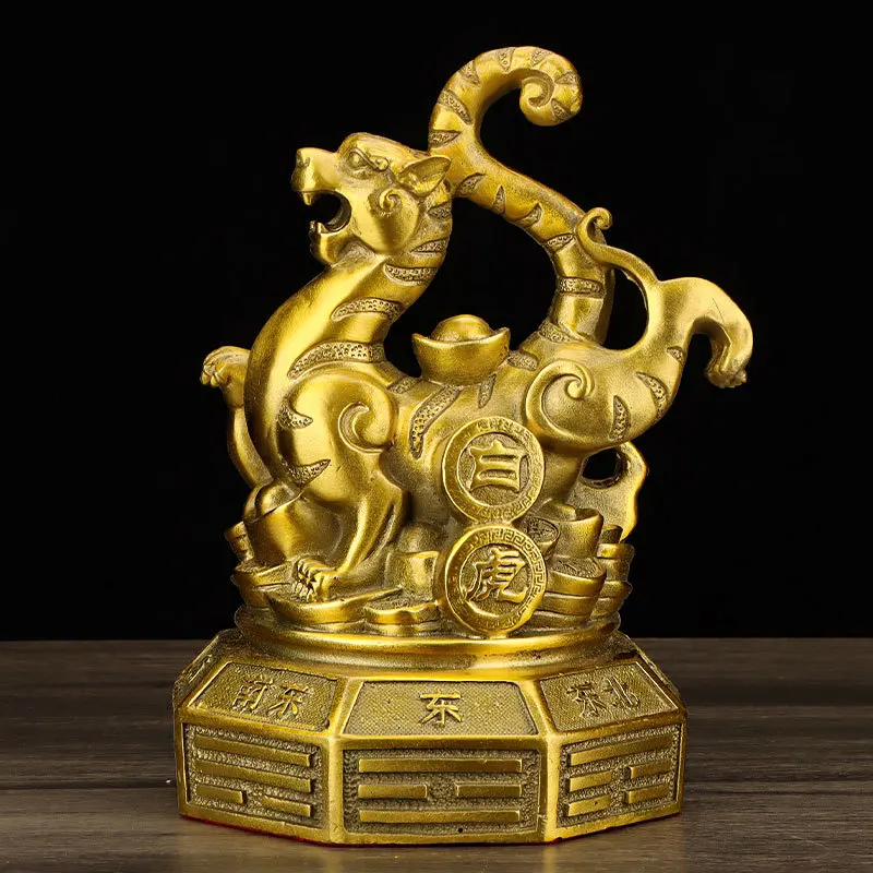 Copper Dragon, White Tiger, Vermilion Sparrow, Xuanwu, Sculpture Decorative, Home Living Room Office Art Decorations Crafts, 1Pc