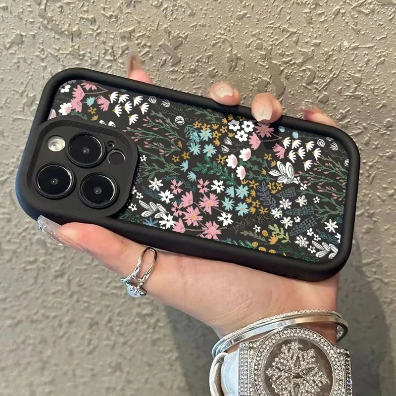Chic Floral Design TPU Phone Case