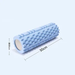 Yoga Foam Roller for Fitness and Back Massage - Home Exercise Equipment (Blue)