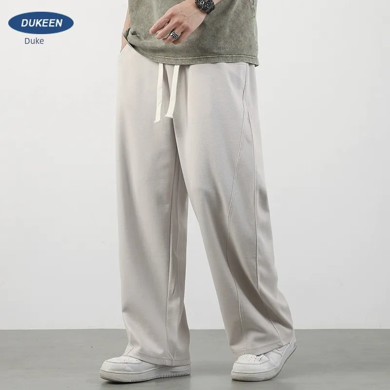 

EN American Straight Casual Summer HigH Street Wide Leg With A SenSe Of Gray Sanitary For Men's Long Pants