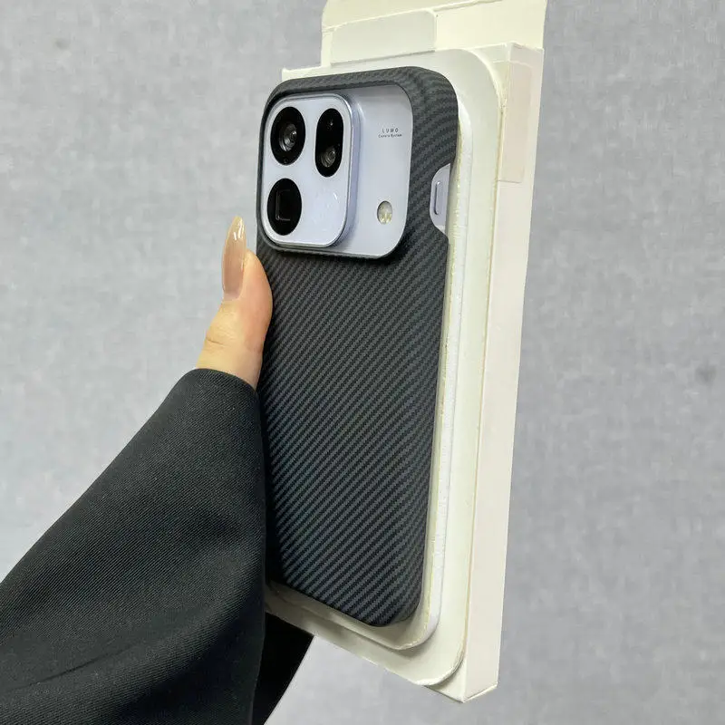 Carbon Fibre Slim Protective Shockproof Hard PC Back Cover Phone Case