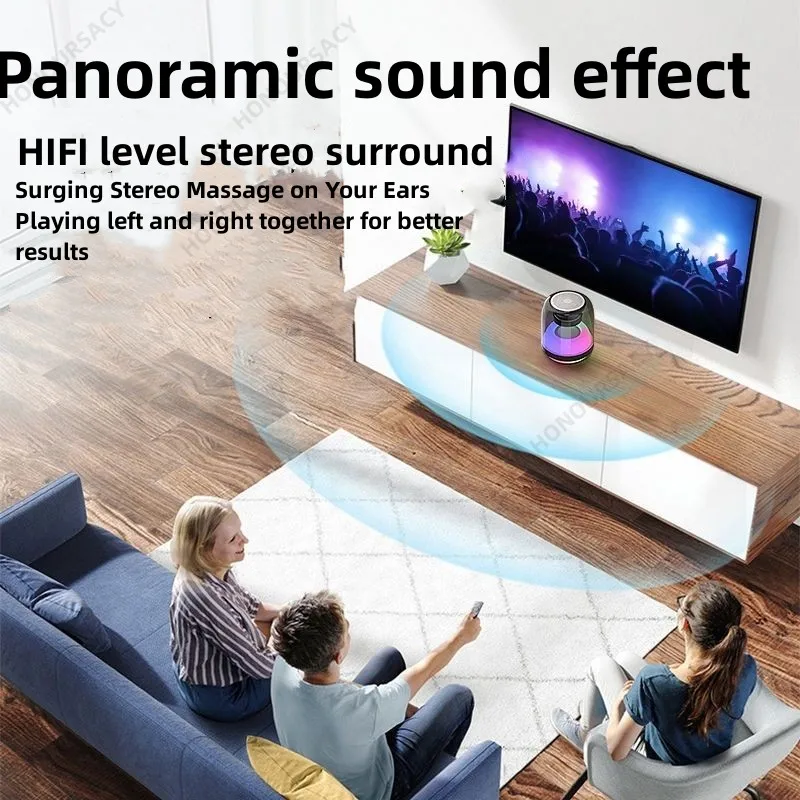 Harman Kardon Fourth Generation 360 Degree LED Subwoofer HIFI Sound Quality Desktop Creative Wireless Bluetooth Speaker TF bluetooth speaker