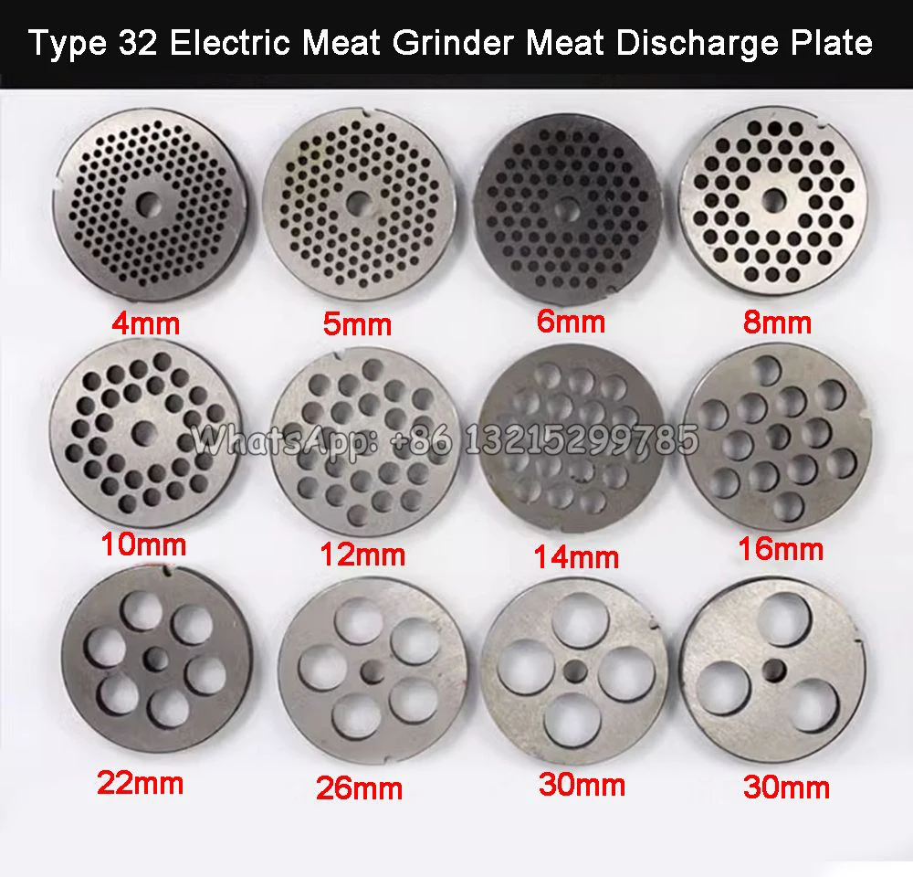 1 piece of 5# 8 # 10 # 12 # 22 # 32 # meat grinder blade and orifice plate, turtle back knife cross knife crusher accessories