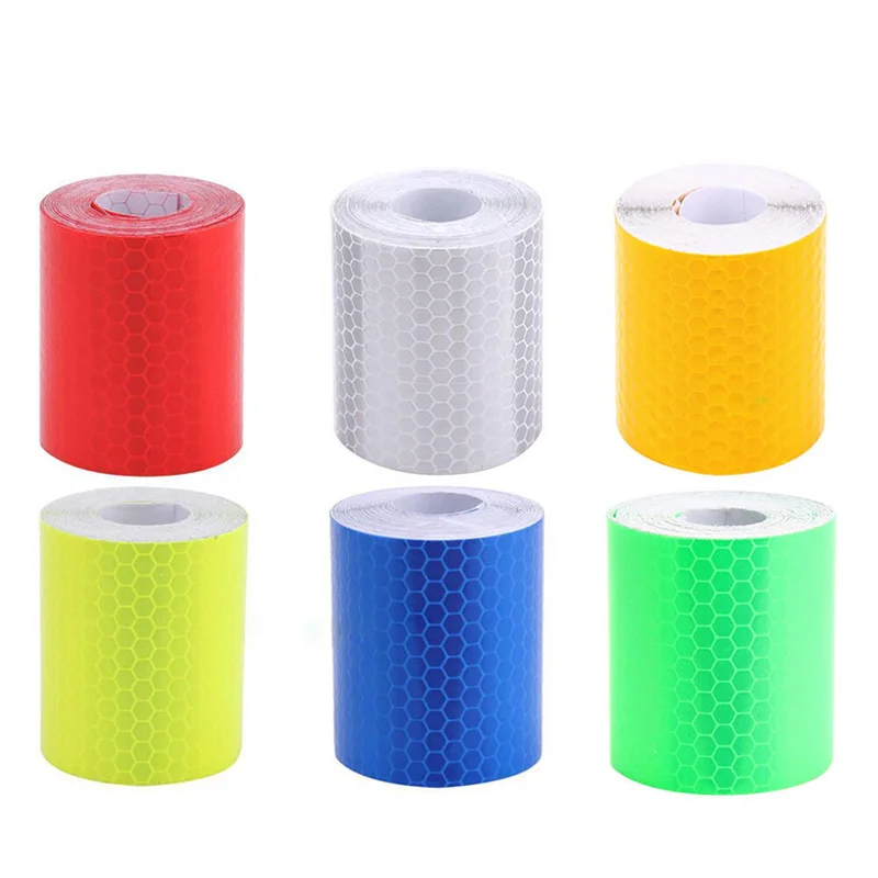 1m*5cm Car Truck Reflective Self-adhesive Safety Warning Tape Roll Film Sticker
