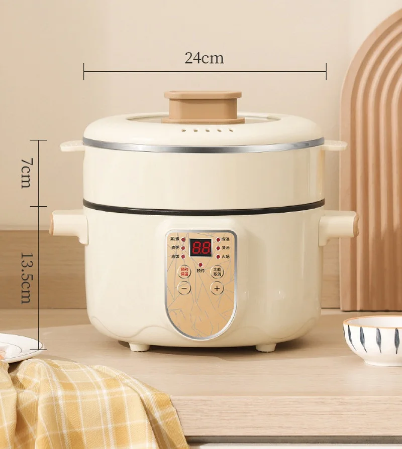 220V Multifunctional Household Electric Cooking Pot Smart Reservation Non-stick Rice Cooker Large Capacity Electric Hot Pot 3.5L 6