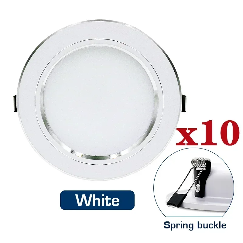 ตัวเลือกสินค้า โคมไฟ LED Downlight ประหยัดพลังงาน หลายขนาด หลายโทนสี