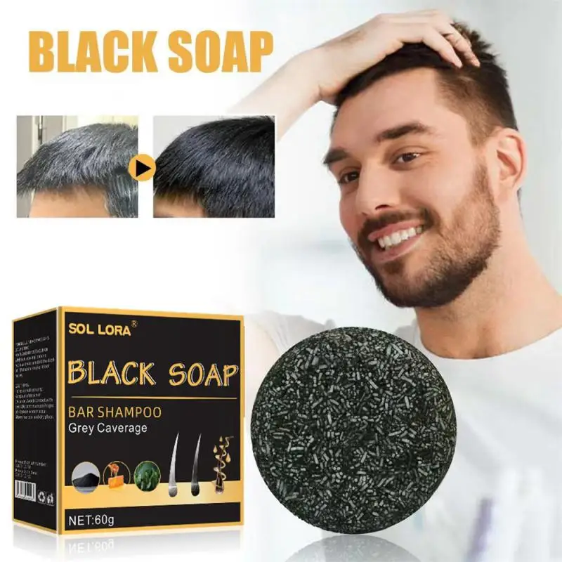 

Hair Softening Soap Gentle Hair Growth Black Deep Cleaning Dense Hair Repair Shampoo Soap Natural Hair Luster Soft Hair Ufa Soap