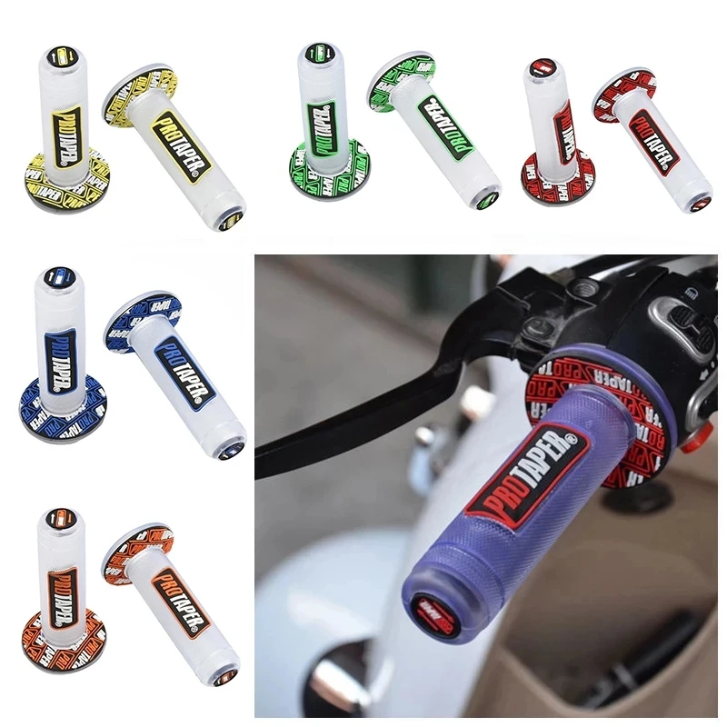 22mm 24mm Universal Colorful Handle Pro Taper Grip Motorcycle Handlebar for Protaper YAMAHA KTM Motocross Moto MX Grip Pit Bike