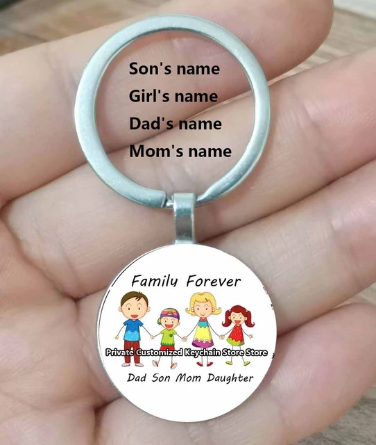 Custom Parents Gift, Mom And Dad Gift With Kids Name, Mom And Dad