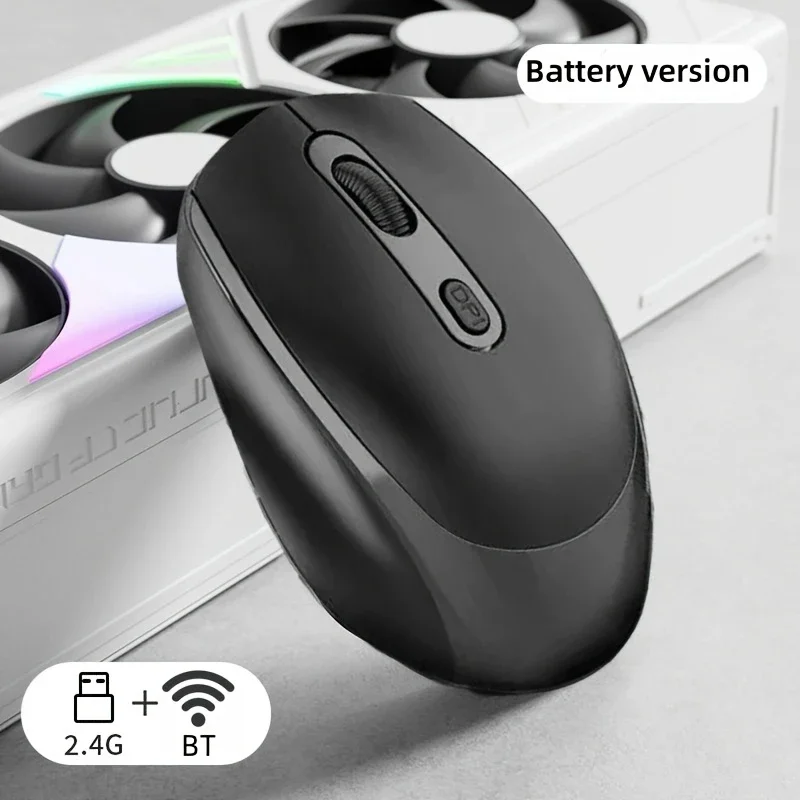 Ergonomic Bluetooth-compatible Wireless Optical Mouse - Cordless Design