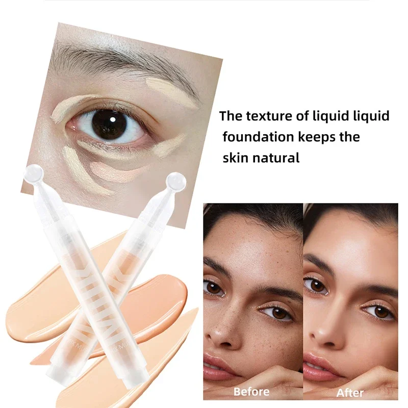 Milk Liquid Concealer,Full Coverage Base Makeup Contour Brightening,Dark Circles Corrector, Foundation Bb Cream,Cover Acne Pores
