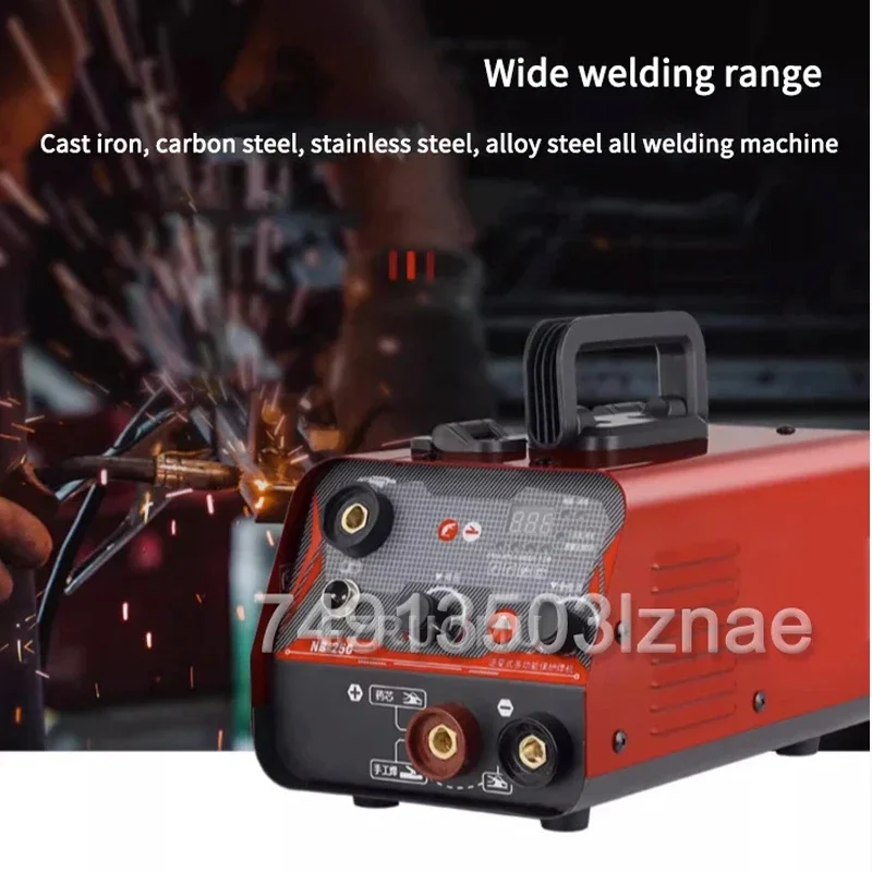 NB-250 Portable Industrial Welding Machine Stainless Steel Plate Automatic Small Household 3 In 1 No Gas Mig Welder Equipment