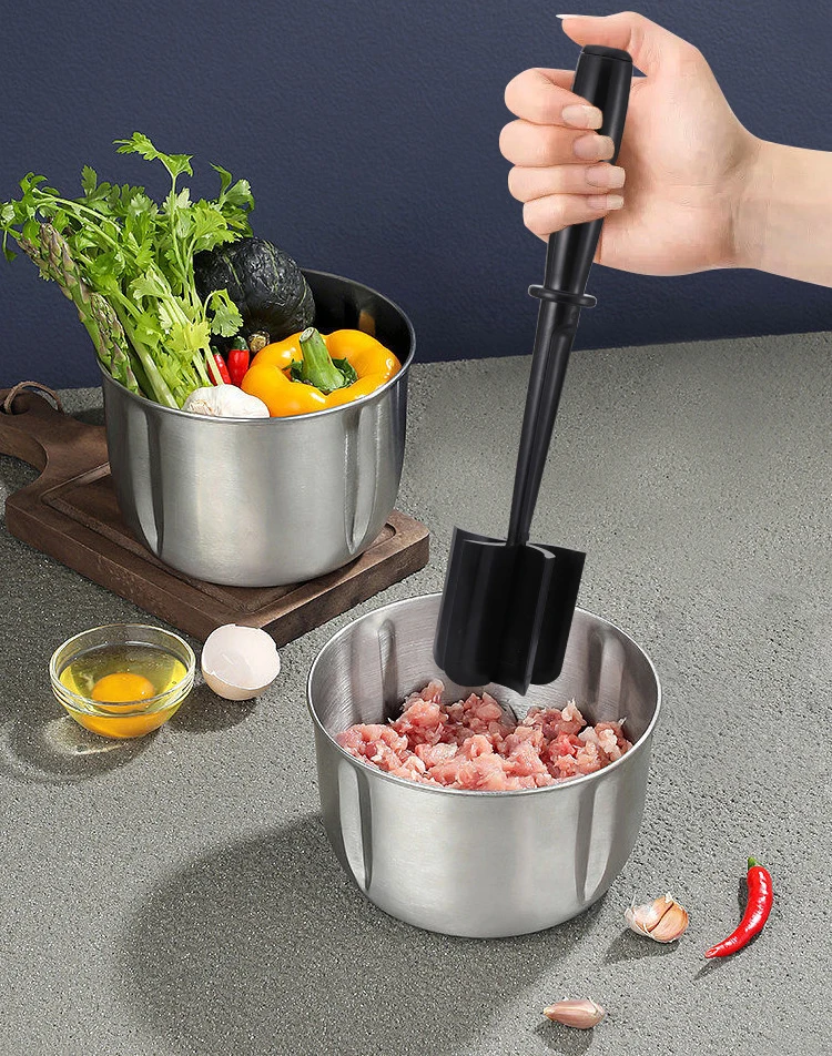 Description Picture 2 of itemMeat Chopper Hamburger Smasher Premium Heat Resistant Meat Masher for Ground Beef Ground Turkey and More Non Stick Mix Grinder