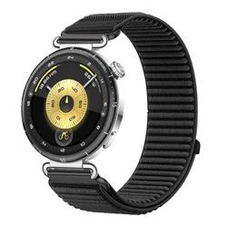 Comfortable Breathable Nylon Watch Strap, 18/20/22mm Adjustable Wristband - 22mm width (Black)