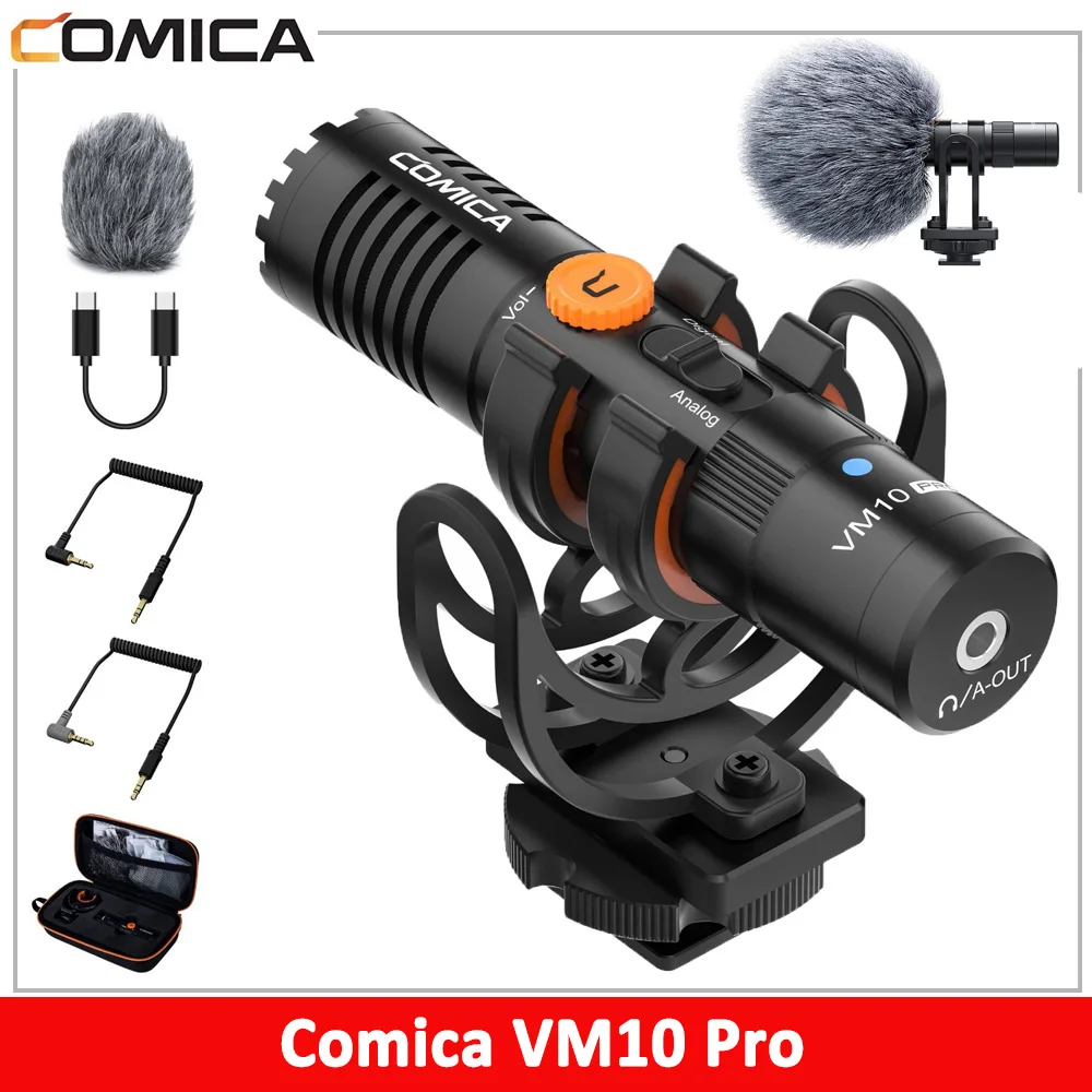 ComicaVM10ProUniversalVideoMicrophoneCameraMicrophonewithShock