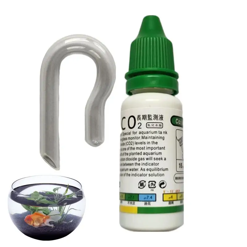 Co2 Glass Drop Checker Kit Co2 Drop Glass Checker Aquatic Transparent Aquarium Kit For Planted Fish Tank