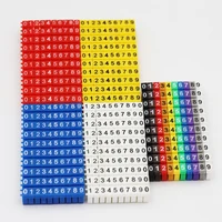 0.3-10mm2 Arabic Numerals 0-9 0123456789 Number Network Cable Wire C Type Clip Marker Tag Label Cord Marking Stuck Cord Sleeve 1