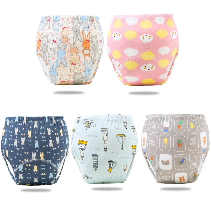 Cloth Diapers Waterproof Diapers Baby Training Pants 6 Layer Reusable Cotton Infant Shorts Underwear