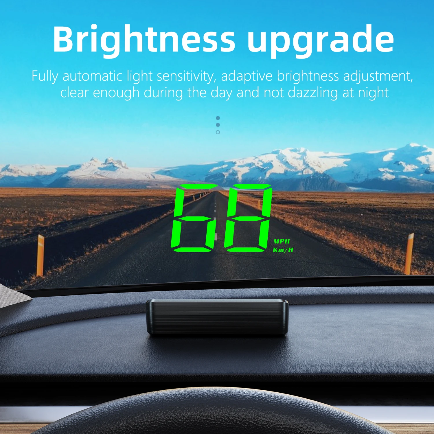 Affichage tête haute HD M2 GPS, compteur de vitesse KM/H, projecteur de pare-brise numérique HUD, accessoire électronique automobile universel