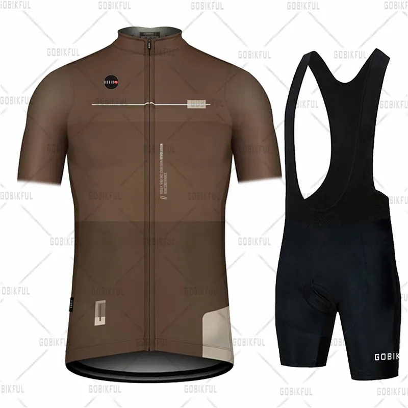 2024 Gobikful Summer Cycling Jersey Set Man Short Sleeve Mountain Bike Cycling Wear Triathlon Bicycle Clothing MTB Bike Shirts 4