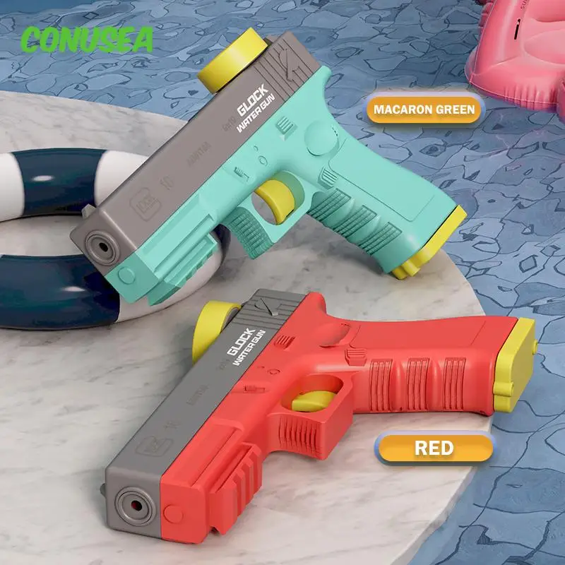 

Glock Electric Water Gun Pistol Large Capacity High Pressure Guns Toy Continuous Shoot Summer Beach Pool Outdoor Games Toys Boys