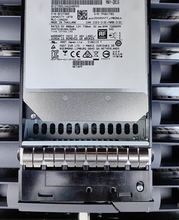 For NetApp X380A R6 10TB 7 2k 12Gb 108 00549 FAS8200 FAS2720 hard drive