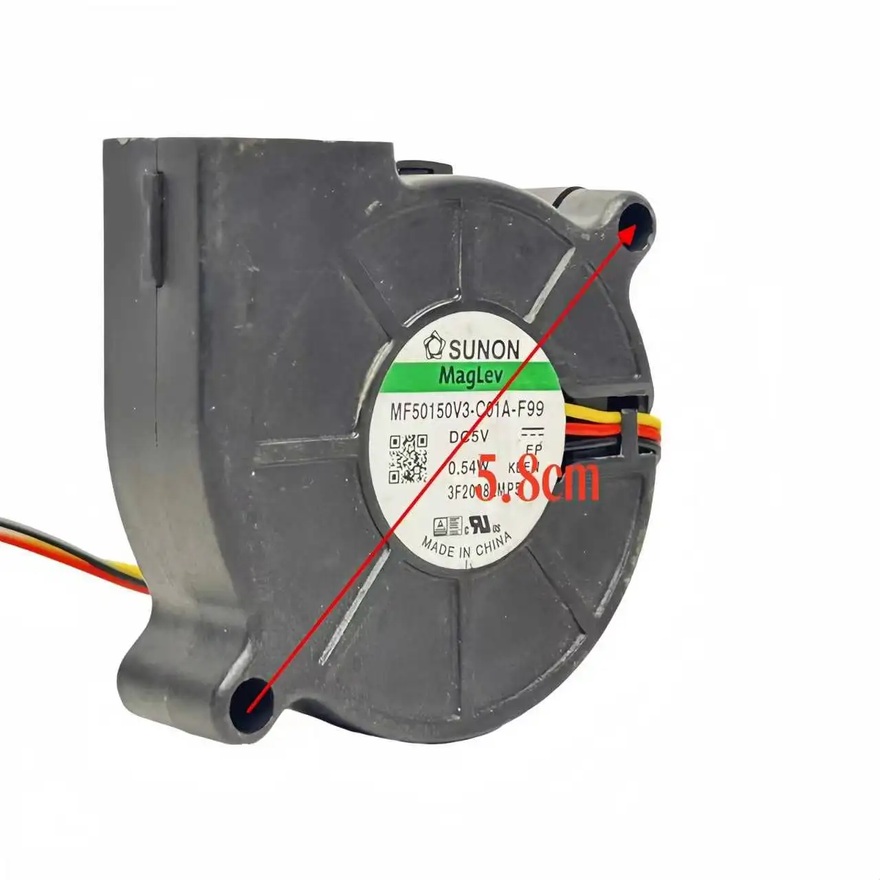 SUNON MF50150V3-C01A-F99 50mm DC 5V 터보 팬(청정기 및 가습기용), 5015 블로워 냉각 팬, 조용하고 효율적인 공기 순환