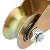 2" U Groove Wheel Heavy Duty Rigid Caster with Bracket for Inverted Track Sliding Gate Rolling Gate Industrial Machines 2