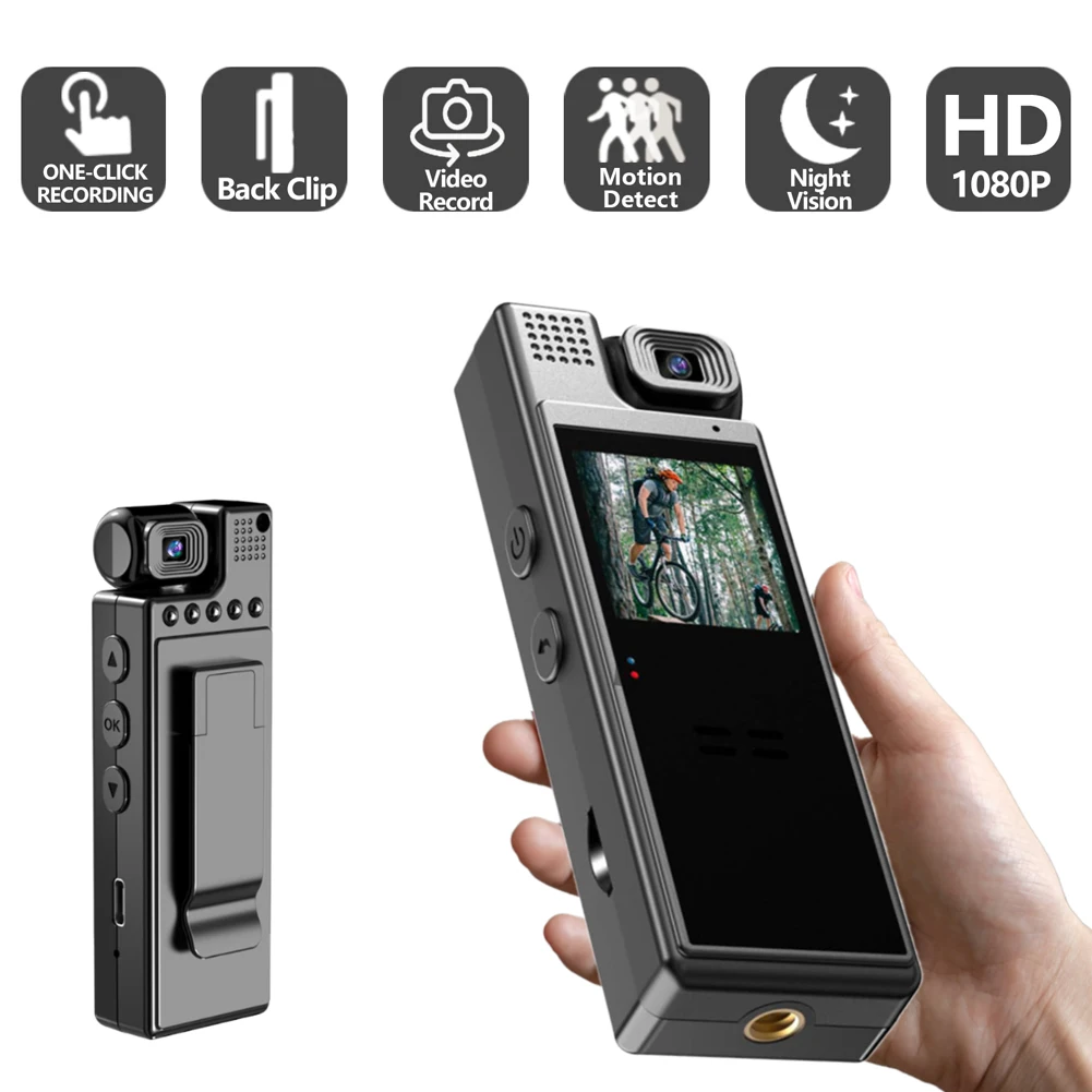 Description Picture 6 of itemFHD 1080P Mini Body Camera Miniature Camcorder with 180 Degree Rotatable Lens Pocket Video Recorder for Police/Cycling/Travel