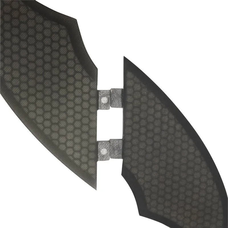 UPSURF FCS Fins Surfboard FK Honeycomb Twin Fins Double Tabs Fin Solid Color 2pcs/set FK Fin For Sup Surfboard Accessories