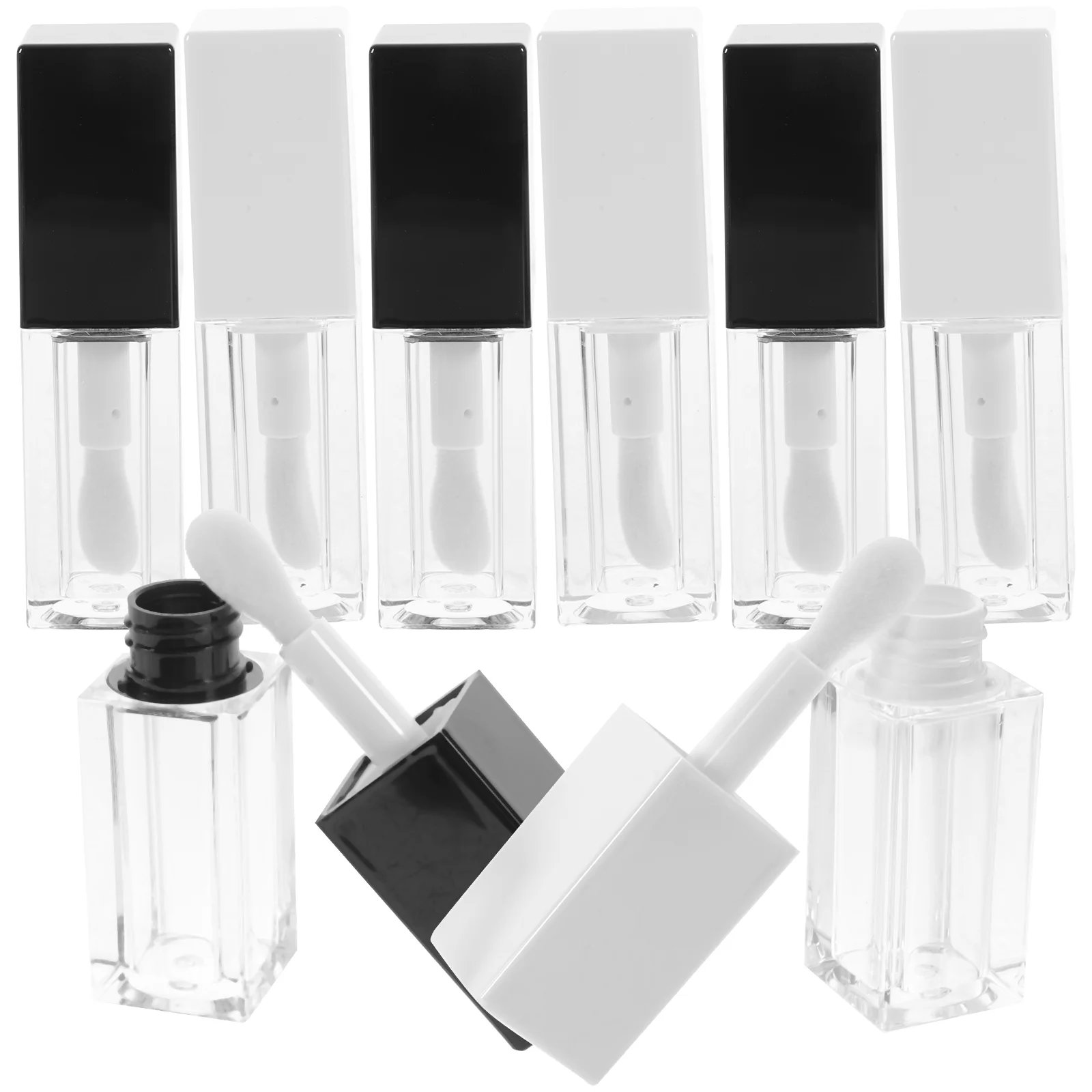 

Empty Lip Tint Tubes Transparent Lip Tint Containers Clear Refillable Lipstick Container Lip Balm Bottles Eyelash