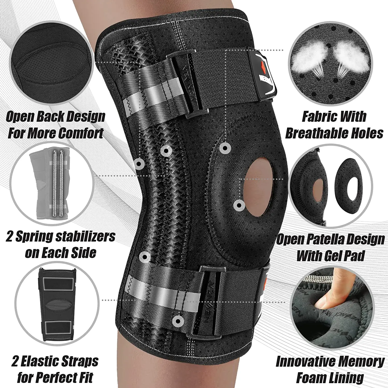 Active Knee Support Brace for Arthritis & Meniscus Relief